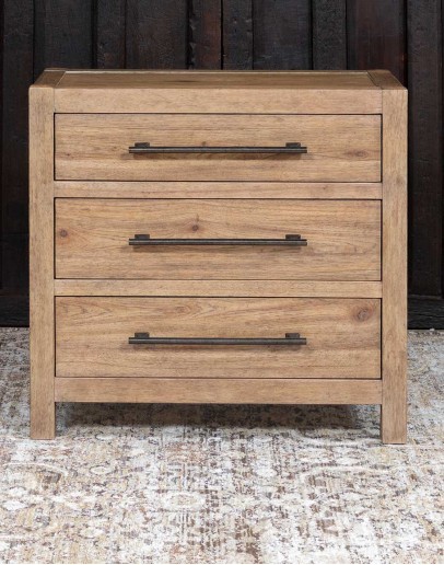 Sierra Sand Three Drawer Nightstand Sierra Sand Three Drawer Nightstand