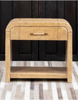 Sonora Sand Leather Nightstand Sonora Sand Leather Nightstand