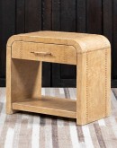 Sonora Sand Leather Nightstand