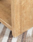 Sonora Sand Leather Nightstand