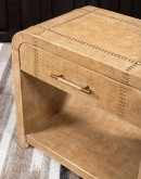 Sonora Sand Leather Nightstand