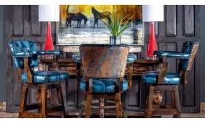 Often Imitated But Never Duplicated: Adobe Interiors Original Chisum Barstools