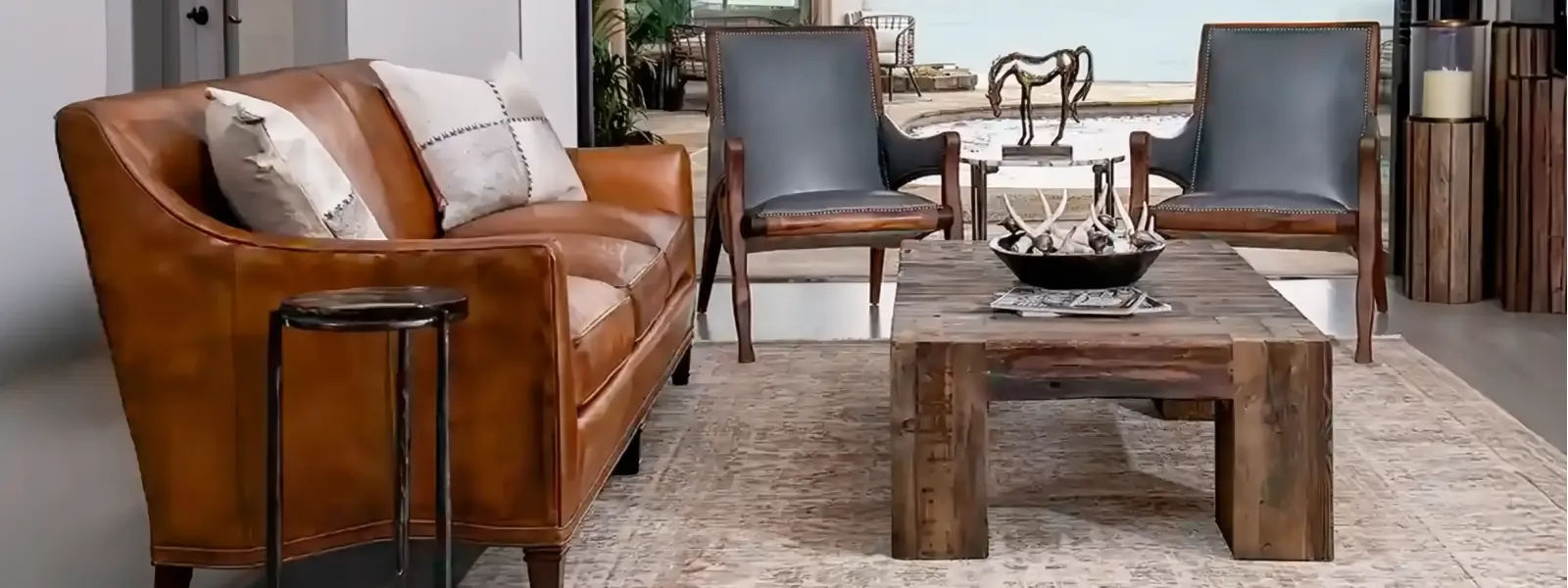 Costal Style Leather Furniture