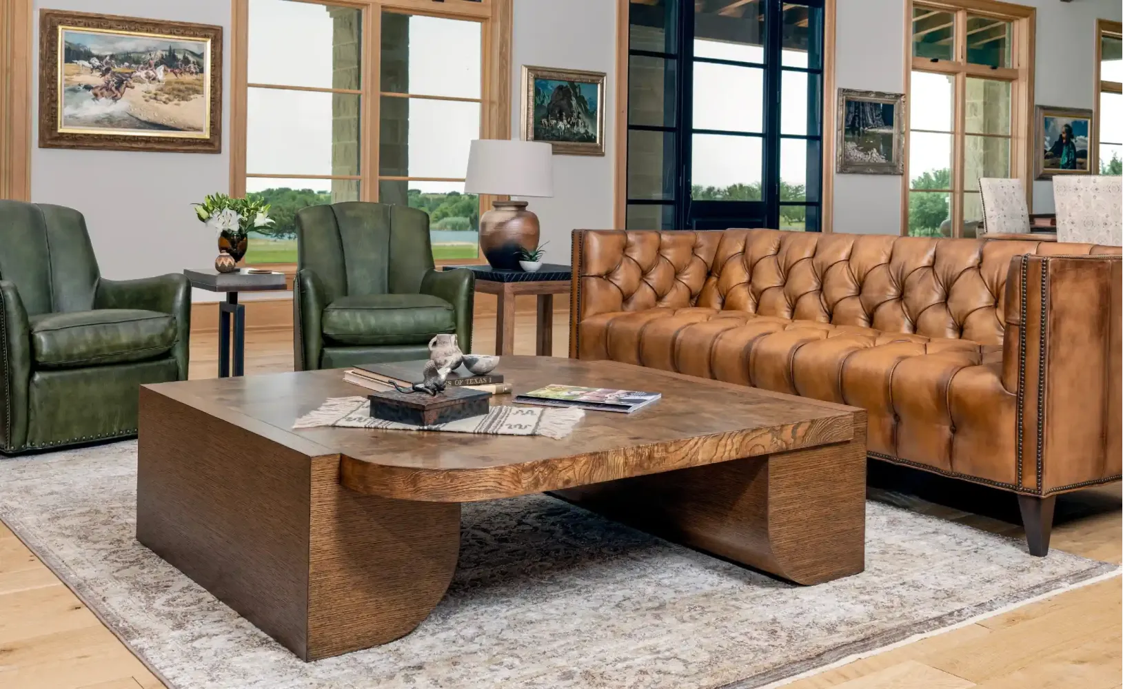 Luxury Leather And Western Swivel Chairs for Your Living Room