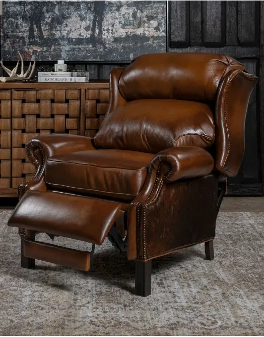 Lawton Western Leather Recliner