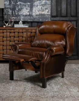 Lawton Western Leather Recliner