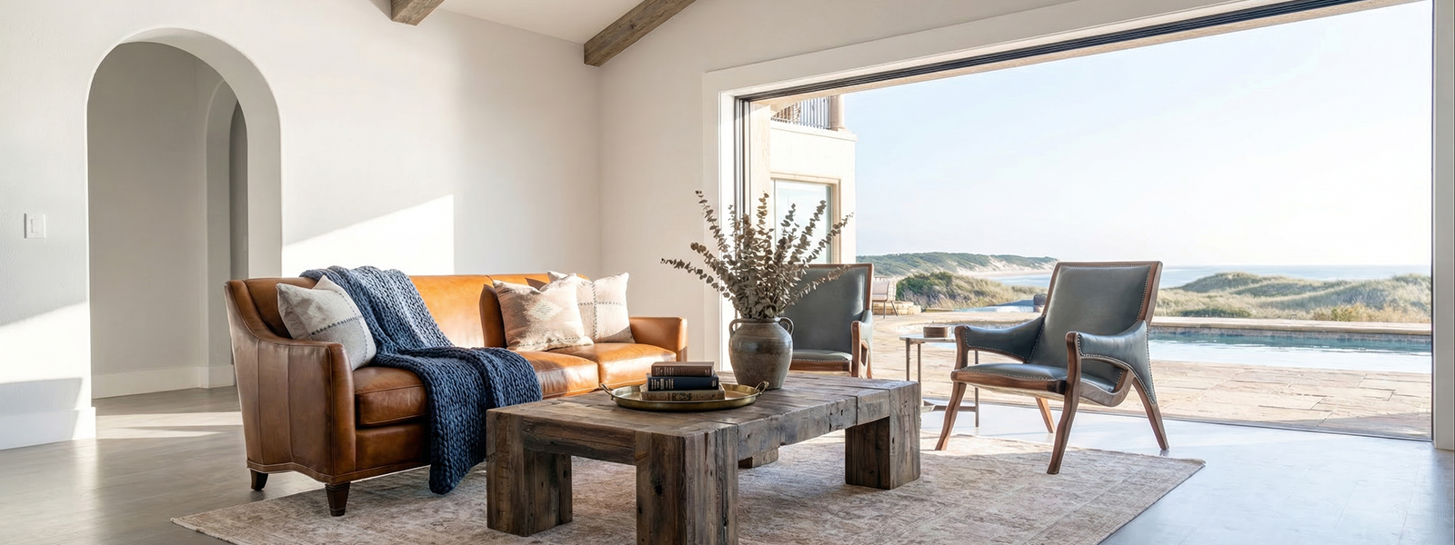 Costal Style Leather Furniture