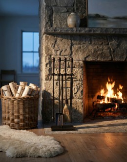 Forged Iron Fire Place Tool Set