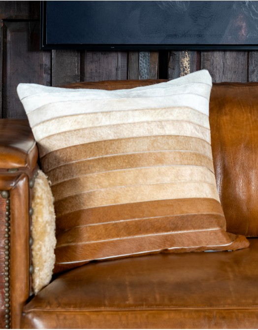 Ombre Cowhide Pillow