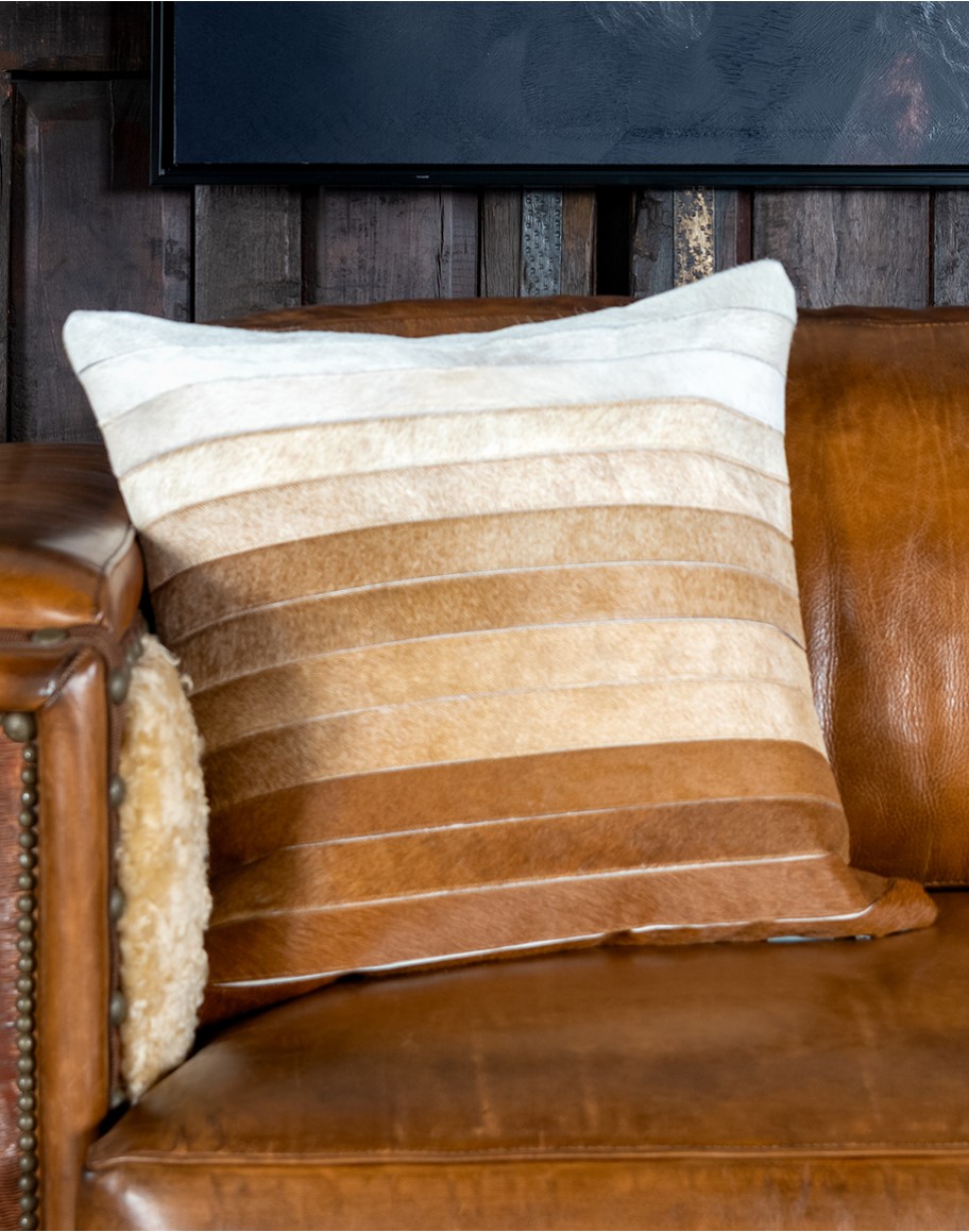 Ombre Cowhide Pillow