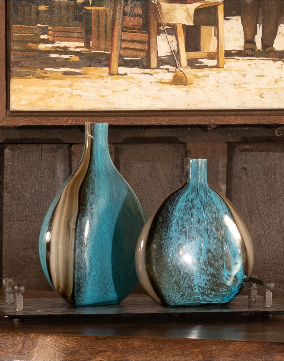 handblown turquoise glass vases,lowest priced adrie vases