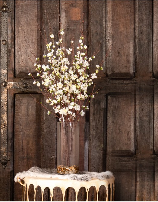 Quince Blossoms Silk Centerpiece