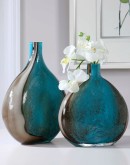 handblown turquoise glass vases,lowest priced adrie vases
