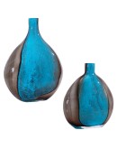 handblown turquoise glass vases,lowest priced adrie vases
