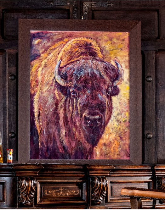 Bold Bison Framed Print