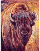 painting of a buffalo