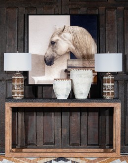 Horse Stable Framed Print