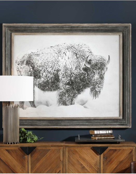 In The Storm Framed Print