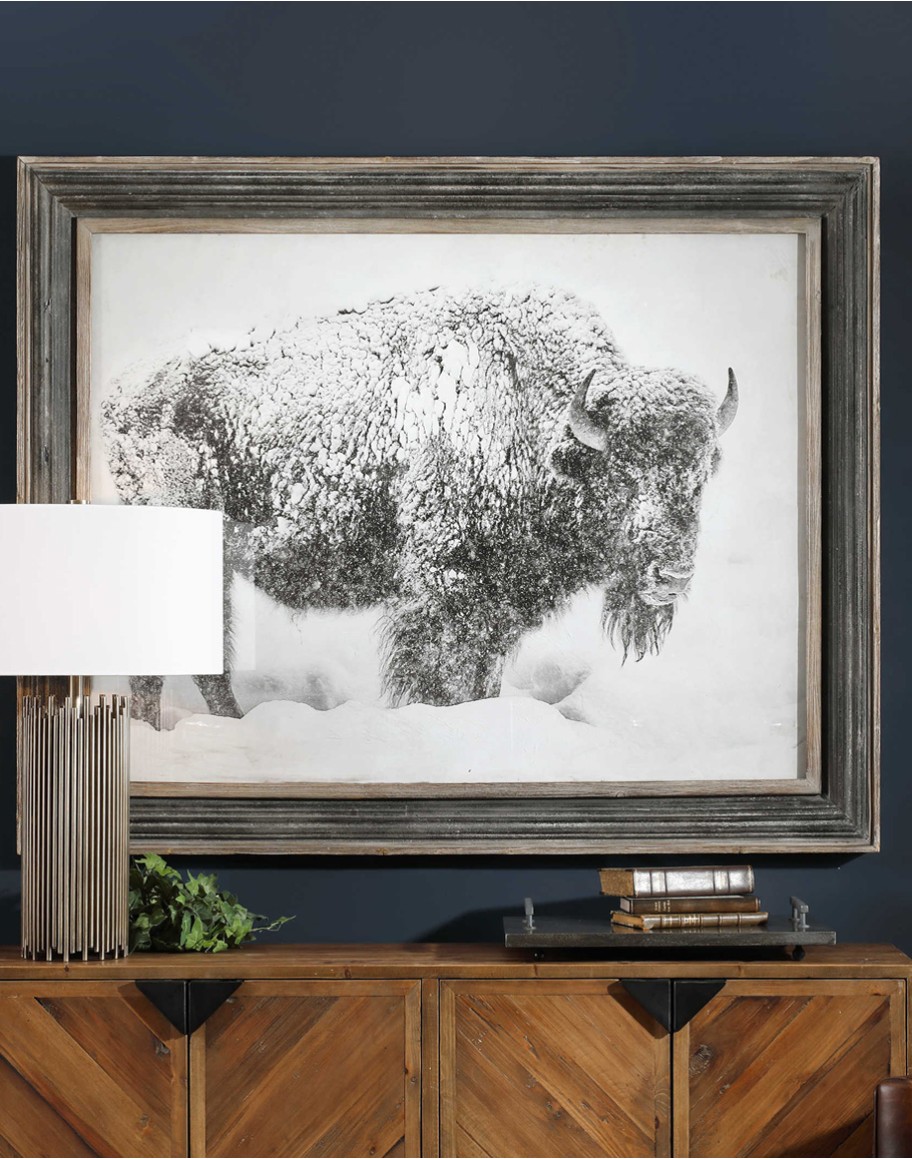 In The Storm Framed Print