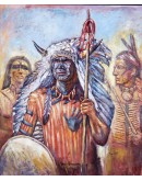 painting of native american indian