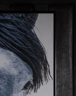 Old Blue Western Framed Artwork Old Blue Western Framed Artwork