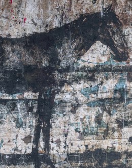 De Constructed Stallion Framed Artwork