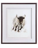 lowest priced rustic bull framed print by uttermost