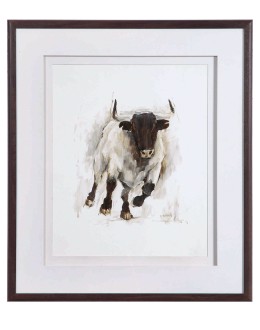 Rustic Bull Framed Print Rustic Bull Framed Print