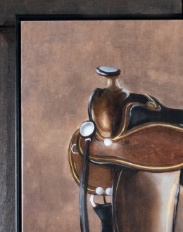 Saddle Brown Framed Print