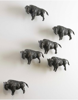 Bison Metal Wall Sculpture