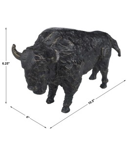 Bison Metal Wall Sculpture Bison Metal Wall Sculpture
