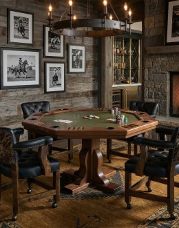 Black Walnut Poker Game Table
