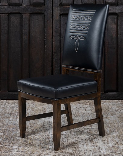 Sundance Midnight Leather Dining Chair Sundance Midnight Leather Dining Chair