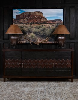 Cortez Leather Panel Buffet