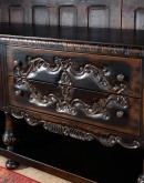unique hand carved wood buffet