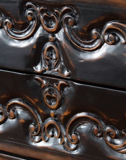 unique hand carved wood buffet