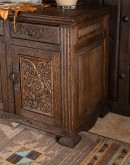 brown carved wood buffet,jason scott buffet