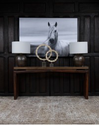 Larson Leather Sofa Table