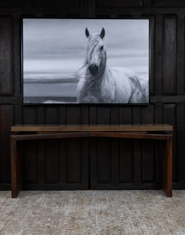 Larson Leather Sofa Table