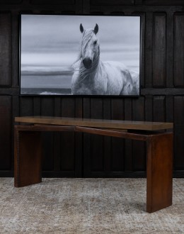 Larson Leather Sofa Table