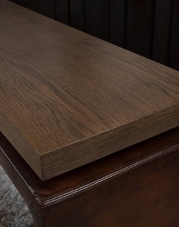 Larson Leather Sofa Table