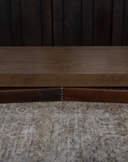 Larson Leather Sofa Table