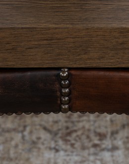 Larson Leather Sofa Table