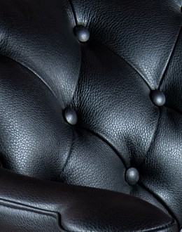 Black Stone Caster Chair