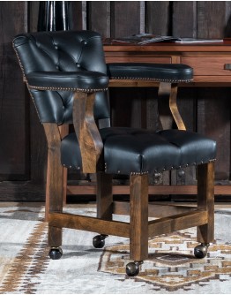 Black Stone Caster Chair Black Stone Caster Chair