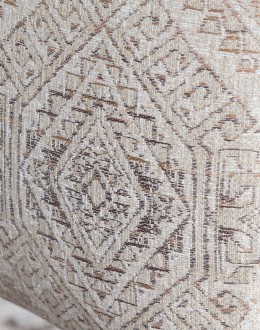 Chandler Dining Chair modern rustic style dining chair with fabric and leather seat cushion