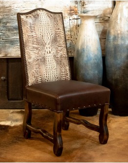 Ivory Croc Dining Chair