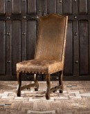 dining chair with embossed leather