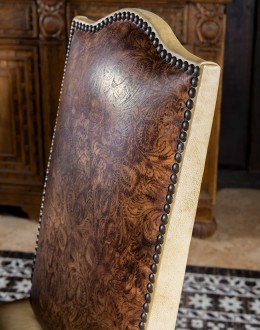 high quality leather dining chair for ranch home