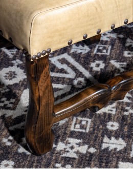 high quality leather dining chair for ranch home